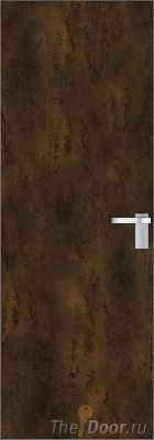 Дверь Profil Doors 1AGK кромка Матовый Алюминий с 4-х сторон композитная панель Бронза