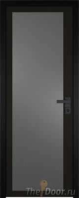 Дверь Profil Doors 2AGK стекло Планибель графит черный прокрас кромка Black Edition