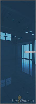 Дверь Profil Doors 1AGN стекло Blue зеркало цвет профиля Серебро Дверь Profil Doors 1AGN стекло Blue зеркало цвет профиля Серебро