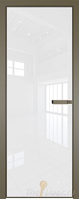 Дверь Profil Doors 1AGN стекло Lacobel Белый лак цвет профиля Шампань (с наличником) Дверь Profil Doors 1AGN стекло Lacobel Белый лак цвет профиля Шампань (с наличником)