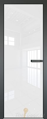 Дверь Profil Doors 1AGN стекло Lacobel Белый лак цвет профиля Серая ночь (с наличником) Дверь Profil Doors 1AGN стекло Lacobel Белый лак цвет профиля Серая ночь (с наличником)