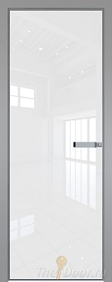 Дверь Profil Doors 1AGN стекло Lacobel Белый лак цвет профиля Серебро (с наличником) Дверь Profil Doors 1AGN стекло Lacobel Белый лак цвет профиля Серебро (с наличником)