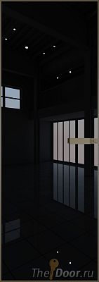 Дверь Profil Doors 1AGN стекло Lacobel Черный лак цвет профиля Шампань