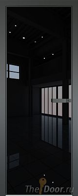 Дверь Profil Doors 1AGN стекло Lacobel Черный лак цвет профиля Серая ночь (с наличником) Дверь Profil Doors 1AGN стекло Lacobel Черный лак цвет профиля Серая ночь (с наличником)