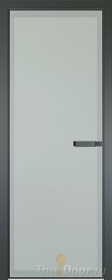 Дверь Profil Doors 1AGN стекло Матовое цвет профиля Серая ночь (с наличником) Дверь Profil Doors 1AGN стекло Матовое цвет профиля Серая ночь (с наличником)