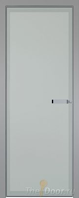 Дверь Profil Doors 1AGN стекло Матовое цвет профиля Серебро (с наличником) Дверь Profil Doors 1AGN стекло Матовое цвет профиля Серебро (с наличником)