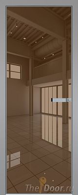 Дверь Profil Doors 1AGN стекло Зеркало Bronza цвет профиля Серебро (с наличником) Дверь Profil Doors 1AGN стекло Зеркало Bronza цвет профиля Серебро (с наличником)