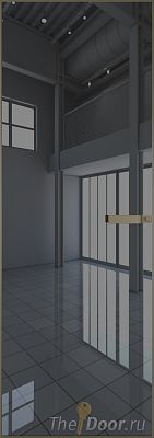 Дверь Profil Doors 1AGN стекло Зеркало Grey цвет профиля Шампань Дверь Profil Doors 1AGN стекло Зеркало Grey цвет профиля Шампань