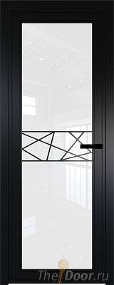 Дверь Profil Doors 1AGP стекло Белый Триплекс цвет профиля Черный матовый RAL9005 вставка Рисунок 1 Дверь Profil Doors 1AGP стекло Белый Триплекс цвет профиля Черный матовый RAL9005 вставка Рисунок 1