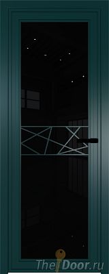 Дверь Profil Doors 1AGP стекло Черный Триплекс цвет профиля Зеленый матовый RAL6004 вставка Рисунок 1 Дверь Profil Doors 1AGP стекло Черный Триплекс цвет профиля Зеленый матовый RAL6004 вставка Рисунок 1