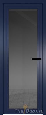 Дверь Profil Doors 1AGP Цвет профиля Cиний матовый RAL5003 стекло Тонированное