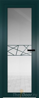 Дверь Profil Doors 1AGP стекло Прозрачное цвет профиля Зеленый матовый RAL6004 вставка Рисунок 1 Дверь Profil Doors 1AGP стекло Прозрачное цвет профиля Зеленый матовый RAL6004 вставка Рисунок 1