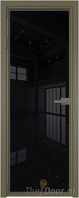 Дверь Profil Doors 1AV стекло Черный Триплекс цвет профиля Шампань