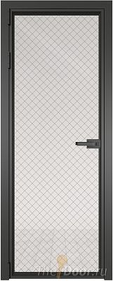 Дверь Profil Doors 1AV стекло Ромб черный цвет профиля Серая ночь Дверь Profil Doors 1AV стекло Ромб черный цвет профиля Серая ночь