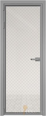 Дверь Profil Doors 1AV стекло Ромб золото цвет профиля Серебро