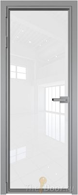 Дверь Profil Doors 1AX стекло Белый Триплекс цвет профиля Серебро Дверь Profil Doors 1AX стекло Белый Триплекс цвет профиля Серебро