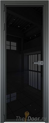 Дверь Profil Doors 1AX стекло Черный Триплекс цвет профиля Серая ночь Дверь Profil Doors 1AX стекло Черный Триплекс цвет профиля Серая ночь