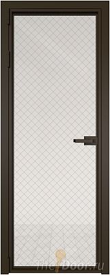 Дверь Profil Doors 1AX стекло Ромб золото цвет профиля Деорэ