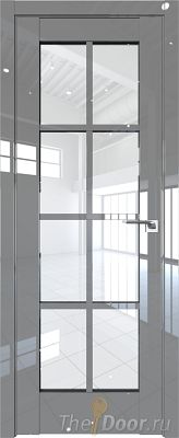 Дверь Profil Doors 101L цвет Грей Люкс стекло Прозрачное