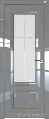 Дверь Profil Doors 2.103L цвет Грей Люкс стекло Гравировка 1