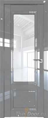 Дверь Profil Doors 2.103L цвет Грей Люкс стекло Прозрачное