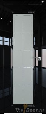 Дверь Profil Doors 2.101L цвет Черный люкс стекло Гравировка 10