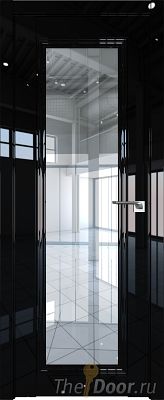 Дверь Profil Doors 2.101L цвет Черный люкс стекло Прозрачное