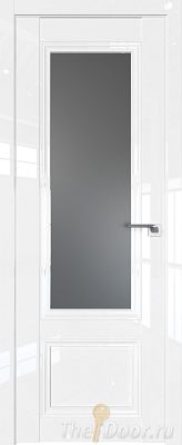 Дверь Profil Doors 2.103L цвет Белый люкс стекло Графит