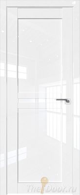 Дверь Profil Doors 2.43L цвет Белый люкс стекло Белый Триплекс