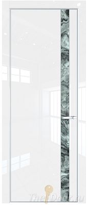 Дверь Profil Doors 18LA цвет Белый люкс стекло Атриум серебро цвет профиля Серебро