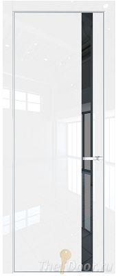 Дверь Profil Doors 18LA цвет Белый люкс стекло Зеркало Grey цвет профиля Серебро