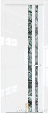 Дверь Profil Doors 20LA цвет Белый люкс стекло Атриум серебро цвет профиля Серебро