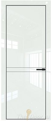 Дверь Profil Doors 11LE цвет ДаркВайт Люкс кромка Черный матовый RAL9005