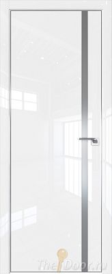 Дверь Profil Doors 21LE цвет Белый люкс кромка Серебро стекло Lacobel Серебро Матлак