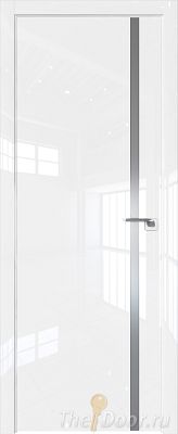 Дверь Profil Doors 122LK цвет Белый люкс кромка ABS в цвет с 4-х сторон стекло Lacobel Серебро Матлак