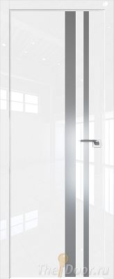 Дверь Profil Doors 16LK цвет Белый люкс кромка ABS в цвет с 4-х сторон стекло Lacobel Серебро Матлак