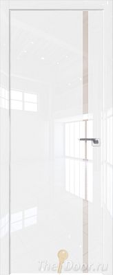 Дверь Profil Doors 22LK цвет Белый люкс кромка ABS в цвет с 4-х сторон стекло Lacobel Перламутровый лак