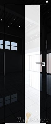 Дверь Profil Doors 5LK цвет Черный люкс кромка ABS Черная матовая с 4-х сторон стекло Lacobel лак Классик