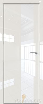 Дверь Profil Doors 5LK цвет Магнолия люкс кромка BLACK EDITION с 4-х сторон стекло Lacobel лак Классик