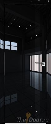 Дверь Profil Doors 6LK цвет Черный люкс кромка BLACK EDITION с 4-х сторон стекло Lacobel Черный лак