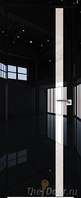 Дверь Profil Doors 6LK цвет Черный люкс кромка BLACK EDITION с 4-х сторон стекло Lacobel Перламутровый лак