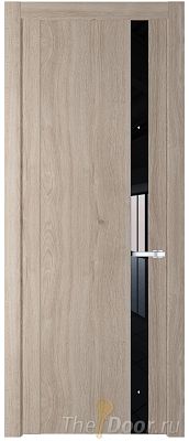 Дверь Profil Doors 1.2N цвет Дуб Сонома стекло Черный Лак