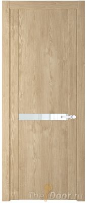 Дверь Profil Doors 1.4N цвет Каштан Натуральный стекло Белый Лак