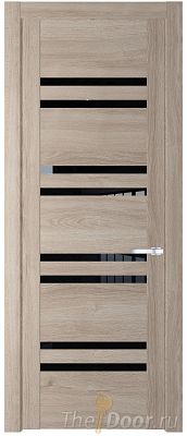 Дверь Profil Doors 1.6N цвет Дуб Сонома стекло Черный Триплекс