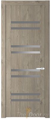 Дверь Profil Doors 1.6N цвет Каштан Темный стекло Серебрянный Лак