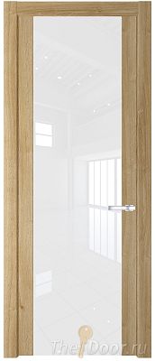 Дверь Profil Doors 1.7N цвет Дуб Карамель стекло Lacobel лак Классик
