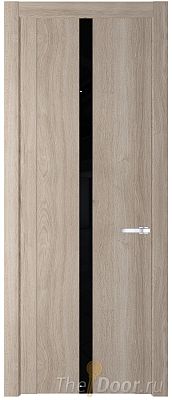 Дверь Profil Doors 1.8N цвет Дуб Сонома стекло Черный Лак Дверь Profil Doors 1.8N цвет Дуб Сонома стекло Черный Лак