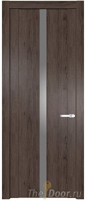Дверь Profil Doors 1.8N цвет Дуб Тобакко стекло Серебрянный Лак