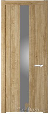 Дверь Profil Doors 1.9N цвет Дуб Карамель стекло Серебрянный Лак