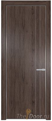 Дверь Profil Doors 12NA цвет Дуб Тобакко цвет профиля Серебро Дверь Profil Doors 12NA цвет Дуб Тобакко цвет профиля Серебро